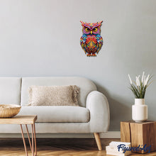 Charger l&#39;image dans la galerie, Puzzle en Bois Adulte - Chouette radieuse