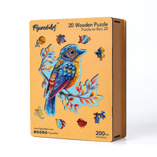 Charger l&#39;image dans la galerie, Puzzle en Bois Adulte - Oiseau bleu sur la Branche
