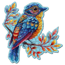 Charger l&#39;image dans la galerie, Puzzle en Bois Adulte - Oiseau bleu sur la Branche