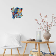 Charger l&#39;image dans la galerie, Puzzle en Bois Adulte - Oiseau bleu sur la Branche