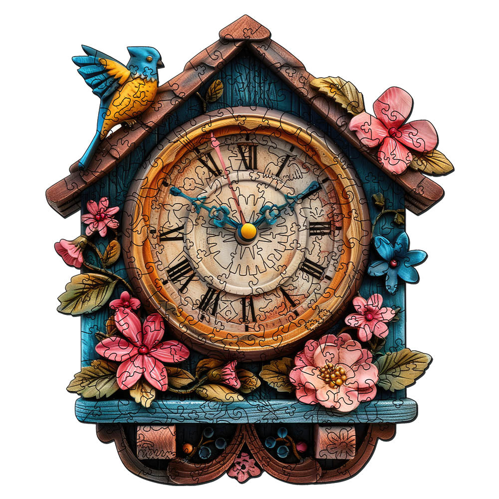 Horloge à Coucou en Bois ROBOTIME LC901 - Puzzle 3D Fonctionnel et Décoratif - Maison Horloge à Coucou en Bois ROBOTIME LC901 - Puzzle 3D Fonctionnel et Décoratif - Maison