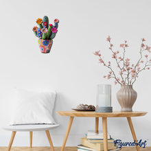 Charger l&#39;image dans la galerie, Puzzle en Bois Adulte - Cactus fleuri en Pot