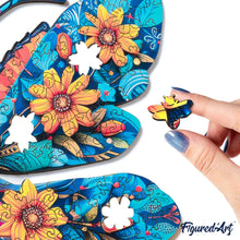 Charger l&#39;image dans la galerie, Puzzle en Bois Adulte - Abeille florale