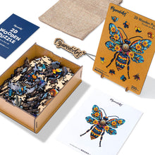 Charger l&#39;image dans la galerie, Puzzle en Bois Adulte - Abeille florale