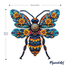 Charger l&#39;image dans la galerie, Puzzle en Bois Adulte - Abeille florale