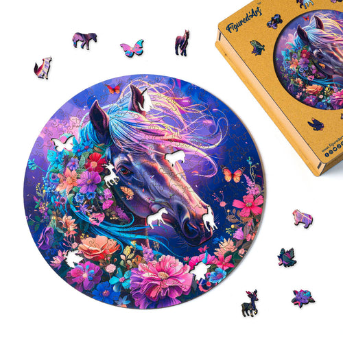 Puzzle en Bois Adulte - Cheval mystique