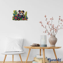 Charger l&#39;image dans la galerie, Puzzle en Bois Adulte - Panda floral