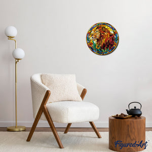 Puzzle en Bois Adulte - Lion Vitrail