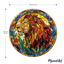 Charger l&#39;image dans la galerie, Puzzle en Bois Adulte - Lion Vitrail