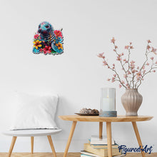 Charger l&#39;image dans la galerie, Puzzle en Bois Adulte - Phoque et Fleurs