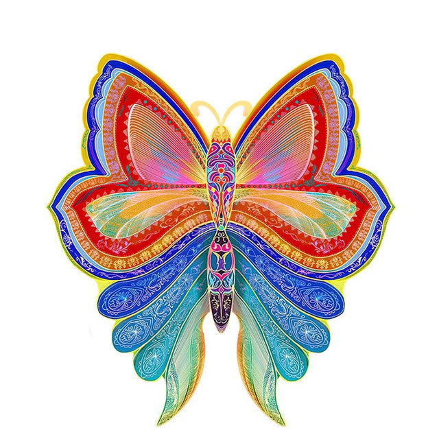 Puzzle 2D en Bois - Papillon Mandala