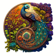 Charger l&#39;image dans la galerie, Puzzle 2D en Bois - Nid de paon