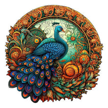 Charger l&#39;image dans la galerie, Puzzle 2D en Bois - Feuilles de Paon