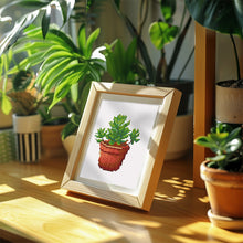 Charger l&#39;image dans la galerie, Mini Diamond Painting 15x20cm (4 pièces) - Joyaux du Jardin : Mini Succulente