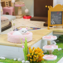 Charger l&#39;image dans la galerie, Maison Miniature Jardin du Café du Chat