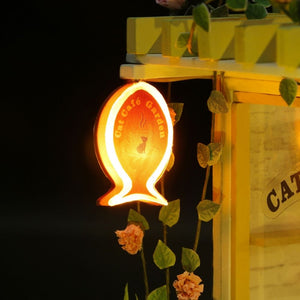 Maison Miniature Jardin du Café du Chat