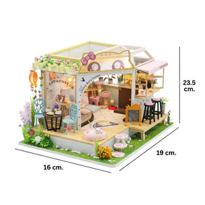 Maison Miniature Jardin du Café du Chat