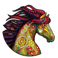 Charger l&#39;image dans la galerie, Puzzle 2D en Bois - Cheval Mandala