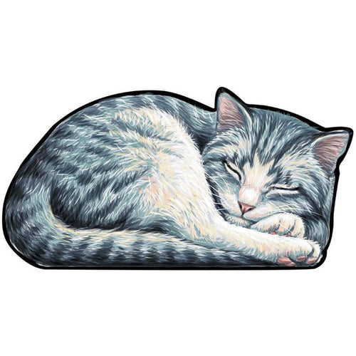 Puzzle 2D en Bois - Chaton Endormi