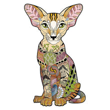 Charger l&#39;image dans la galerie, Puzzle 2D en Bois - Chat Sphinx