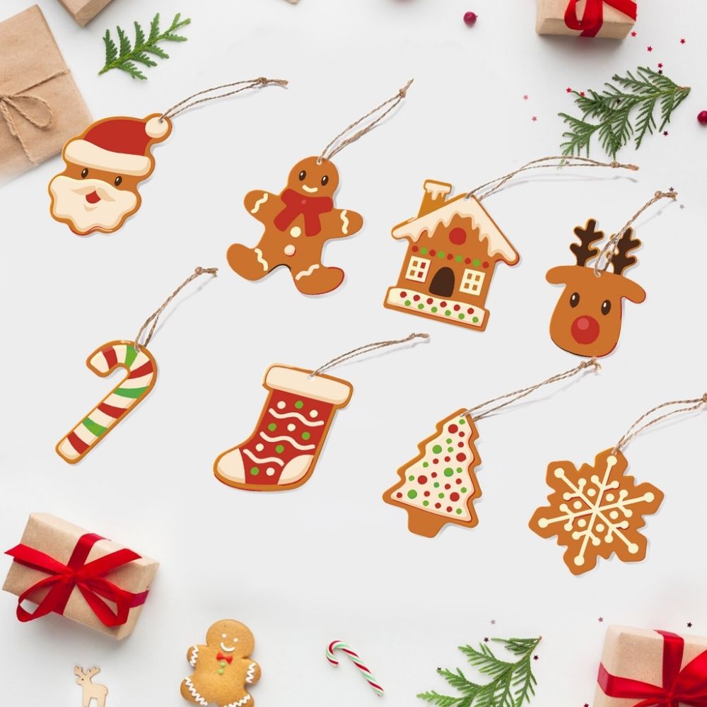 Décorations de Noël Peinture par Numéros - Kit Pain d’épices de fête Figured'Art
