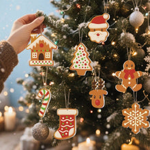 Charger l&#39;image dans la galerie, Décorations de Noël Peinture par Numéros - Kit Pain d’épices de fête