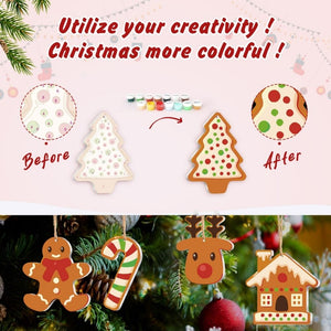 Décorations de Noël Peinture par Numéros - Kit Pain d’épices de fête