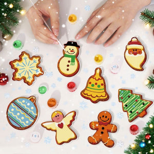 Décorations de Noël Peinture par Numéros - Kit Bonhomme de neige Ange Sapin