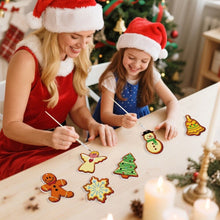 Charger l&#39;image dans la galerie, Décorations de Noël Peinture par Numéros - Kit Bonhomme de neige Ange Sapin