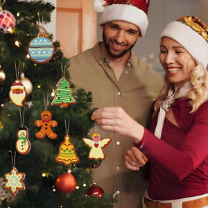 Décorations de Noël Peinture par Numéros - Kit Bonhomme de neige Ange Sapin