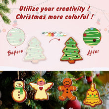Charger l&#39;image dans la galerie, Décorations de Noël Peinture par Numéros - Kit Bonhomme de neige Ange Sapin