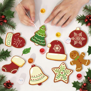 Décorations de Noël Peinture par Numéros - Kit Moufles et Chapeaux d’hiver