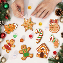 Charger l&#39;image dans la galerie, Décorations de Noël Peinture par Numéros - Kit Sucre d’orge et Pain d’épices