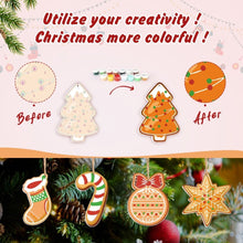 Charger l&#39;image dans la galerie, Décorations de Noël Peinture par Numéros - Kit Sucre d’orge et Pain d’épices
