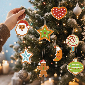 Décorations de Noël Peinture par Numéros - Kit Lune Étoile Cœur