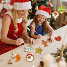 Charger l&#39;image dans la galerie, Décorations de Noël Peinture par Numéros - Kit Lune Étoile Cœur