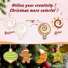 Charger l&#39;image dans la galerie, Décorations de Noël Peinture par Numéros - Kit Lune Étoile Cœur