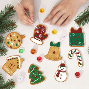 Décorations de Noël Peinture par Numéros - Kit Moufle Boîte cadeau