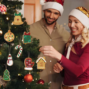 Décorations de Noël Peinture par Numéros - Kit Moufle Boîte cadeau
