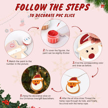 Charger l&#39;image dans la galerie, Décorations de Noël Peinture par Numéros - Kit Chaussette du Père Noël