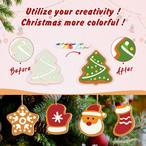 Décorations de Noël Peinture par Numéros - Kit Chaussette du Père Noël