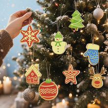 Charger l&#39;image dans la galerie, Décorations de Noël Peinture par Numéros - Kit Étoile Maison Renne Sapin