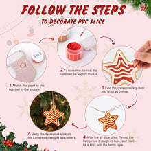 Charger l&#39;image dans la galerie, Décorations de Noël Peinture par Numéros - Kit Étoile Maison Renne Sapin