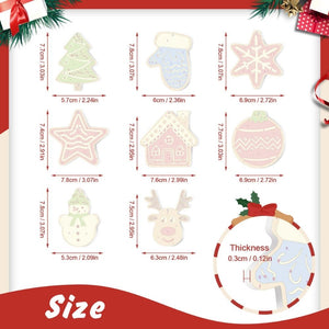 Décorations de Noël Peinture par Numéros - Kit Étoile Maison Renne Sapin