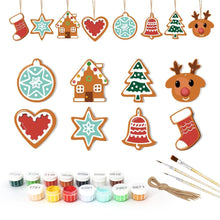 Charger l&#39;image dans la galerie, Décorations de Noël Peinture par Numéros - Kit Cœur Étoile Chaussette Renne