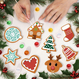 Décorations de Noël Peinture par Numéros - Kit Cœur Étoile Chaussette Renne