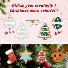 Charger l&#39;image dans la galerie, Décorations de Noël Peinture par Numéros - Kit Cœur Étoile Chaussette Renne