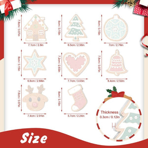 Décorations de Noël Peinture par Numéros - Kit Cœur Étoile Chaussette Renne