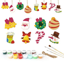 Charger l&#39;image dans la galerie, Décorations de Noël Peinture par Numéros - Kit Cloche Couronne