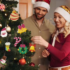Décorations de Noël Peinture par Numéros - Kit Cloche Couronne
